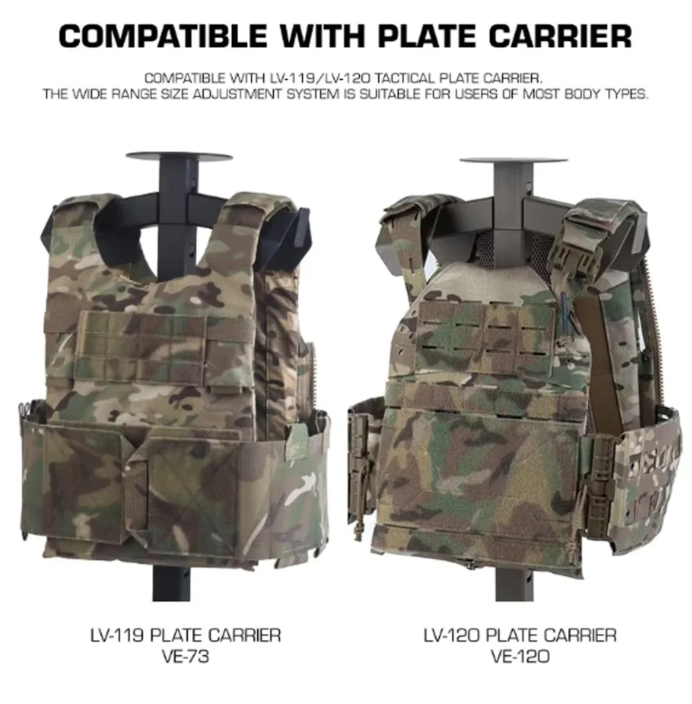 Adaptador de cinturón MOLLE para chaleco de caza