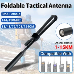 Antena táctica plegable CS SMA hembra doble banda alta ganancia