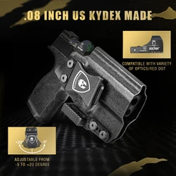 Funda Kydex IWB Sig Sauer P365 con corte óptico garra, diestra