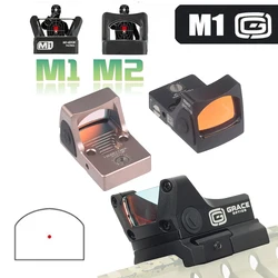 Mira de punto rojo GRACE M1/M2 3 MOA para Airsoft, riel Picatinny 20 mm