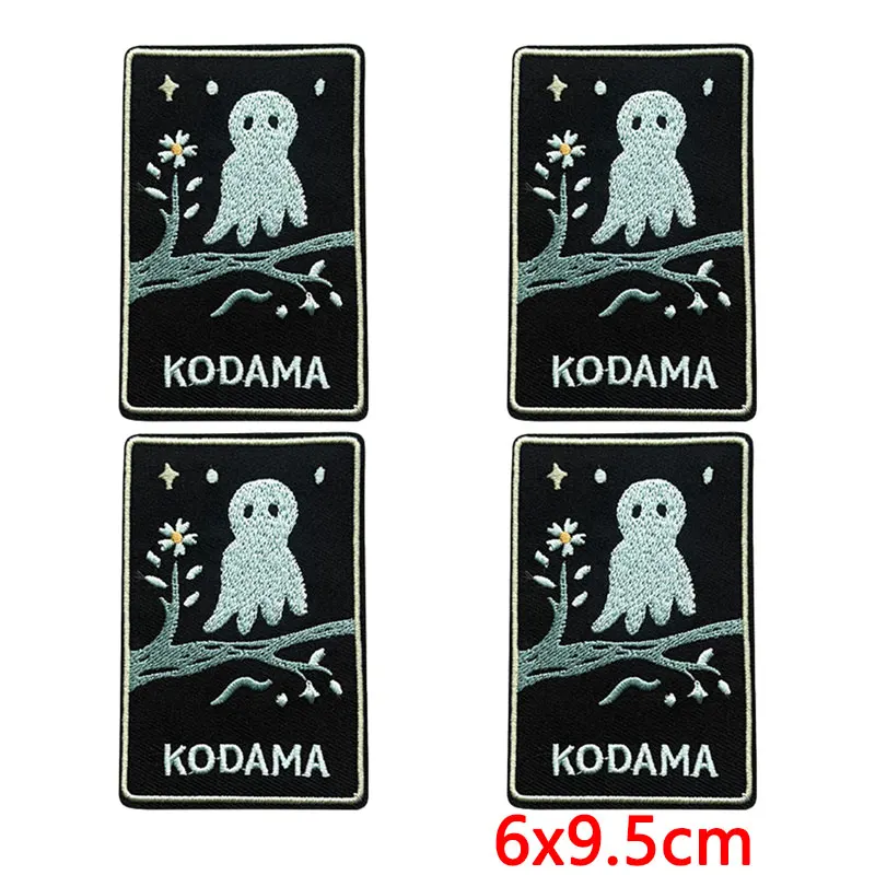 Parches termoadhesivos bordados monstruos Ghoul Kodama para ropa - imagen 2