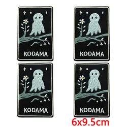 Parches termoadhesivos bordados monstruos Ghoul Kodama para ropa