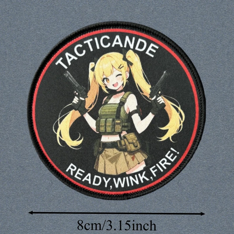 Parche táctico anime moral con gancho y bucle para gorra - imagen 2