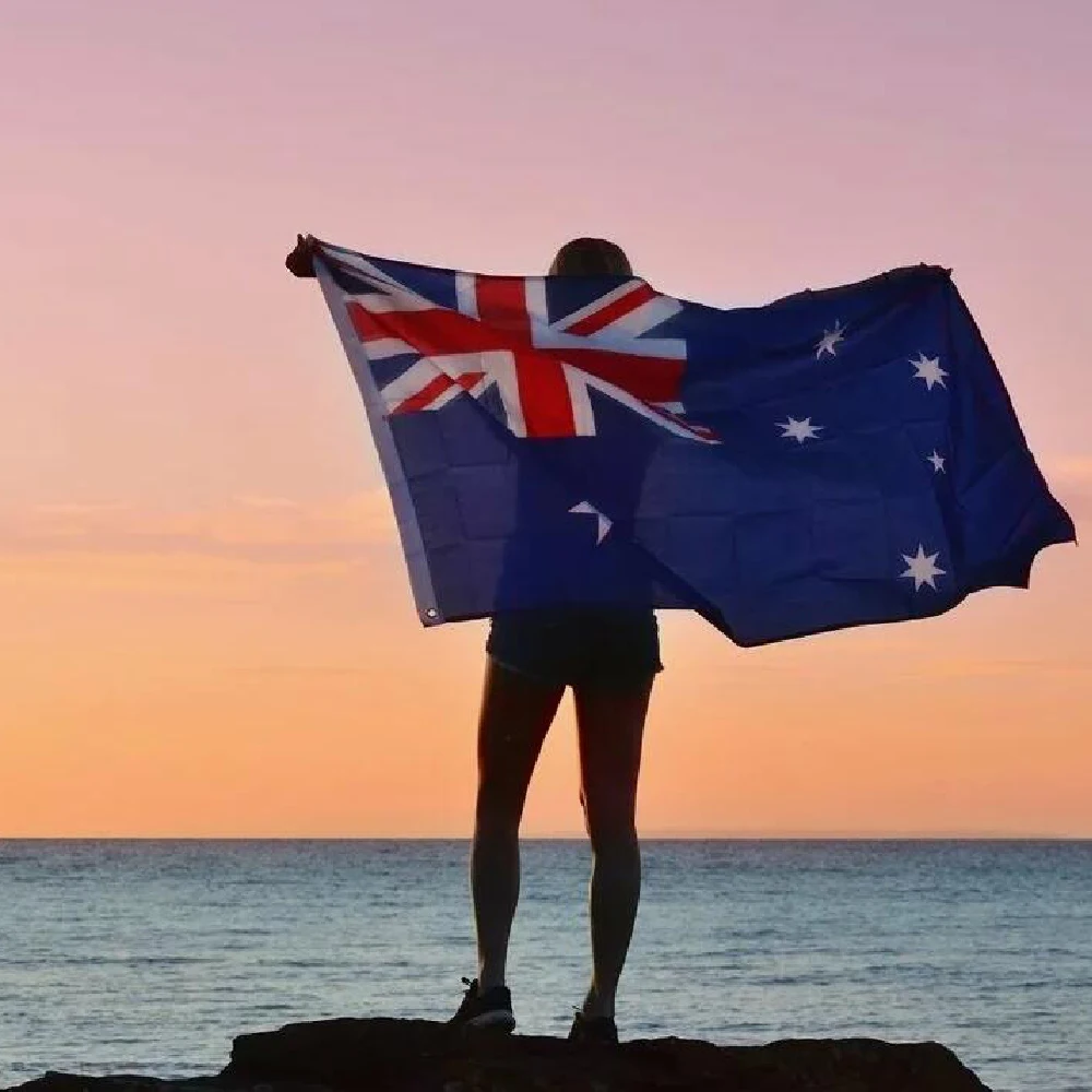 FLAGLINK Bandera nacional australiana poliéster impresa para hogar - imagen 3
