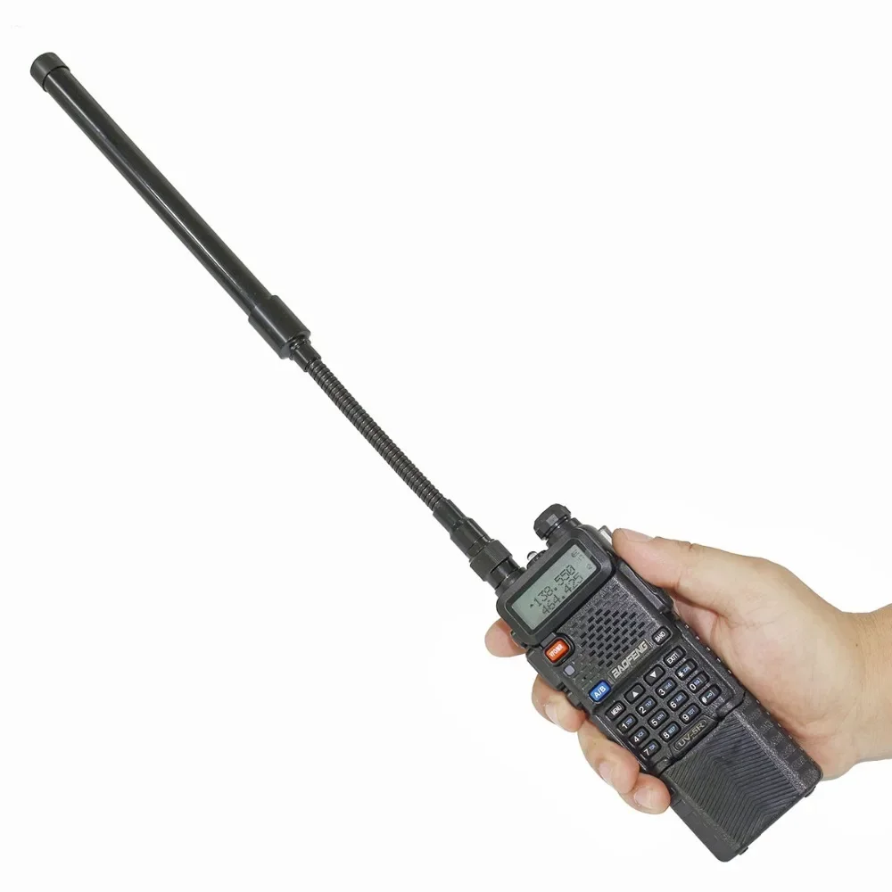 Antena táctica plegable ABBREE AR-148 doble banda SMA hembra Baofeng - imagen 2