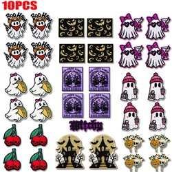 Parche termoadhesivo halloween fantasmas y esqueletos bordados