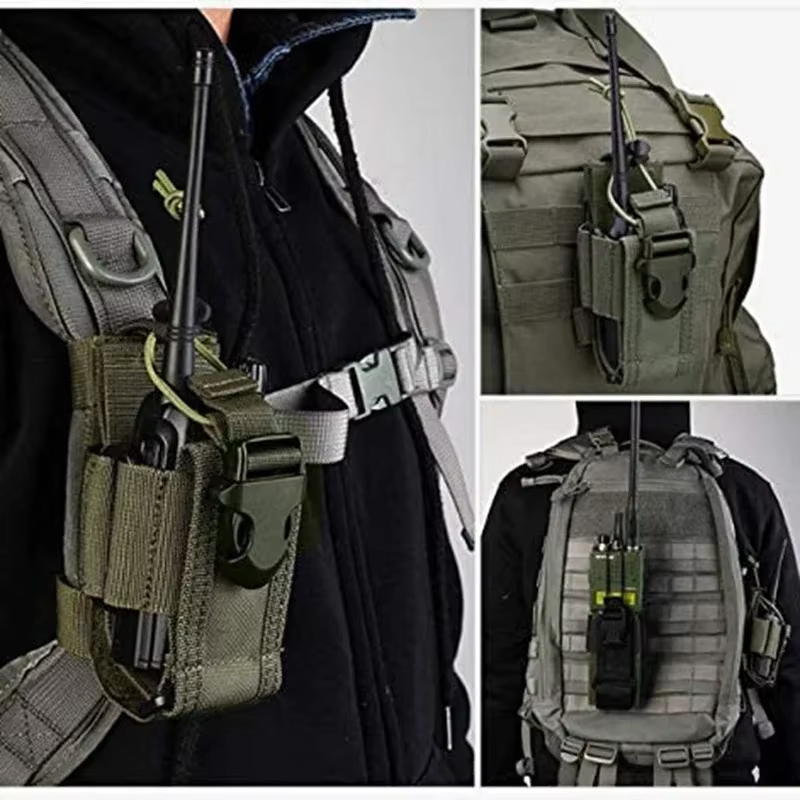 Chaleco táctico MOLLE con portarradio ajustable y cinturón - imagen 2