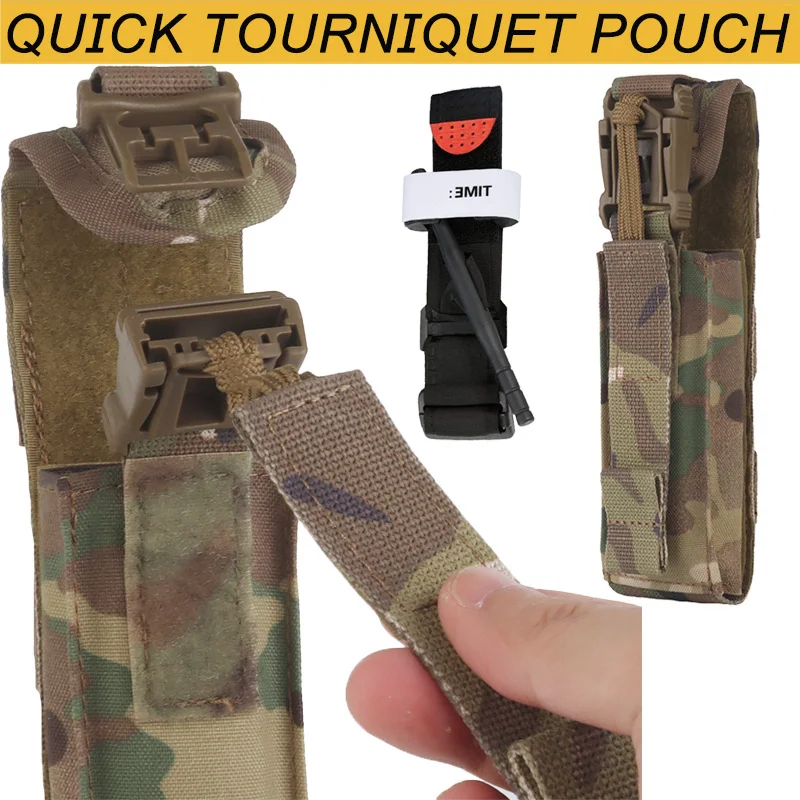 Bolsa táctica MOLLE para torniquete de emergencia, kit médico - imagen 2