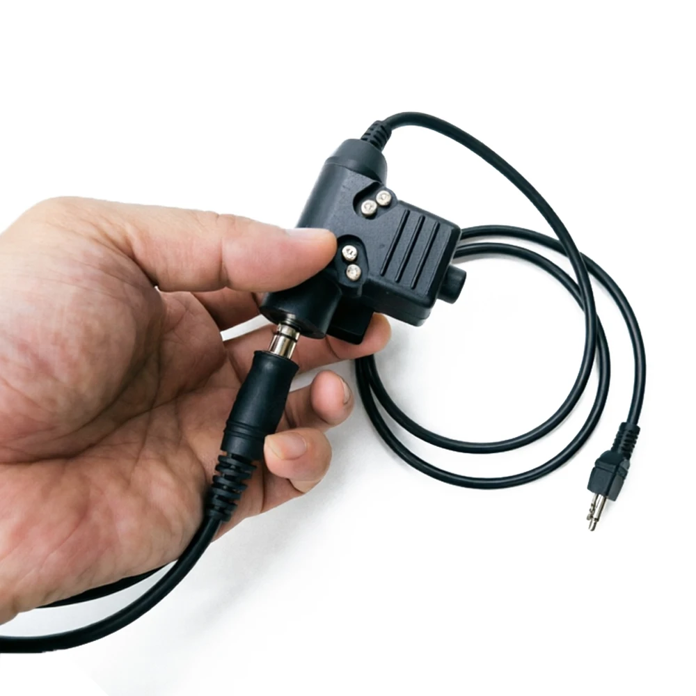 Cable U174 para U94 PTT – Auriculares tácticos militares 3,5/7,1 mm - imagen 2