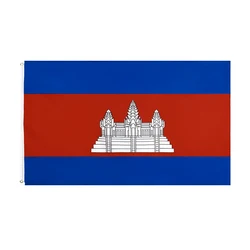 FLAGLINK Bandera nacional Camboya KHM para decoración y exterior