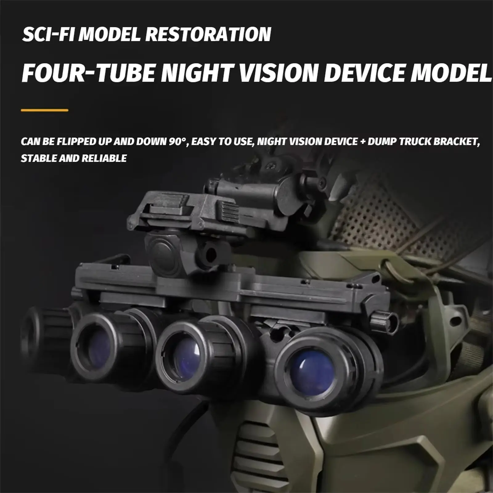 Casco táctico camuflaje con soporte visión nocturna - imagen 4