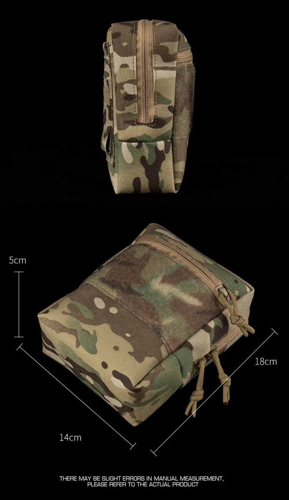 Colores disponibles para la bolsa táctica