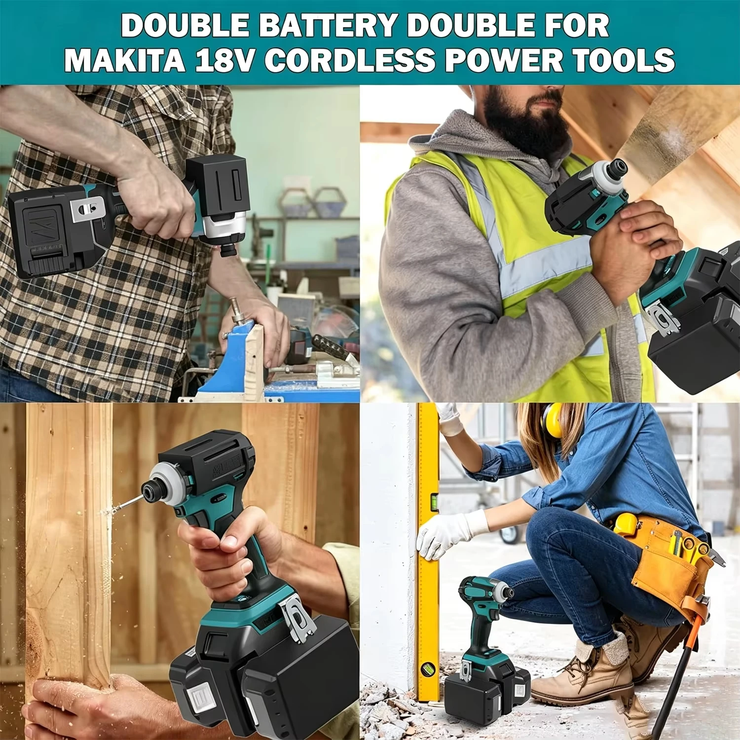 Makita adaptador convertidor batería 18V para herramienta inalámbrica - imagen 5