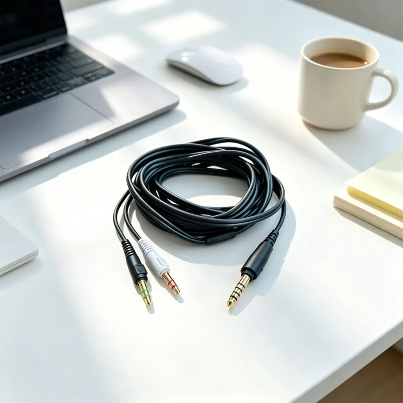 Cable repuesto ATH-GDL3 – 4,4 mm a 3,5 mm, sonido y micrófono