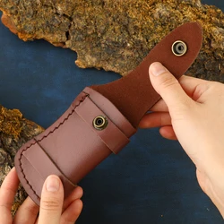 Funda para cuchillo plegable de cuero vaca exterior