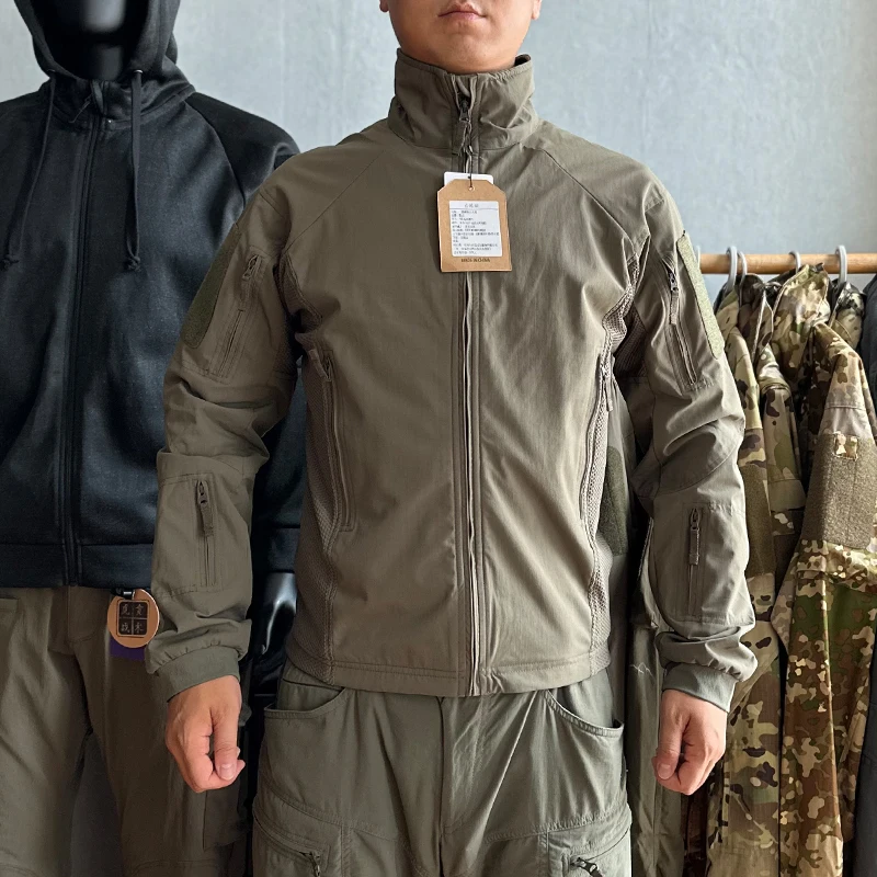 Chaqueta táctica Softshell PRO transpirable – Abrigo de acampada camuflaje
