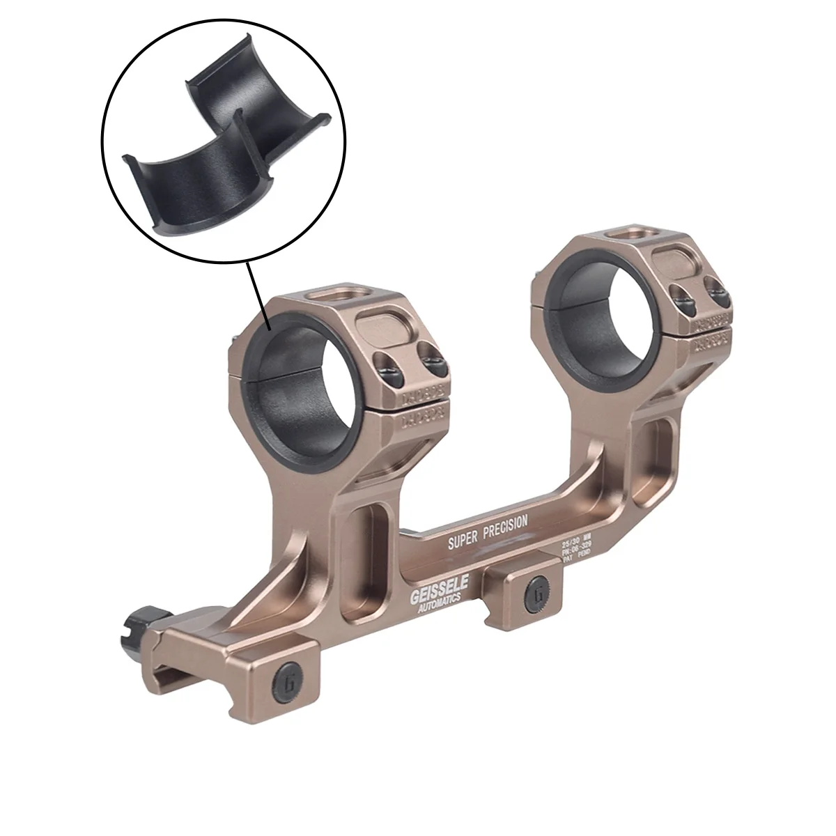 Geissele Montura Cantilever Táctica AR15 AK47 Picatinny QD