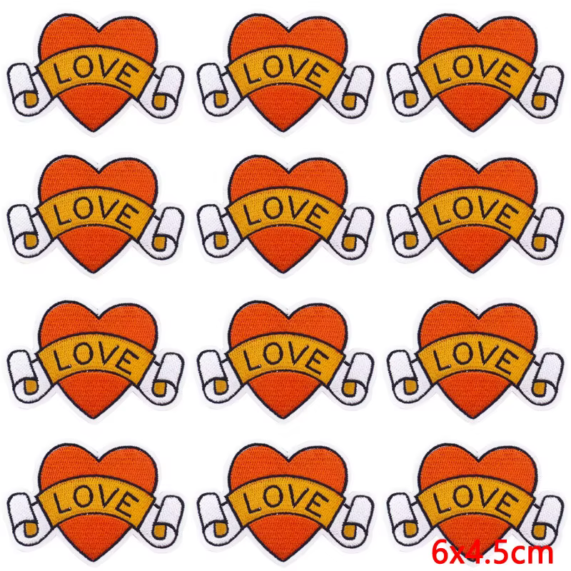 Parche táctico de corazón bordado termoadesivo para ropa y equipo - imagen 5