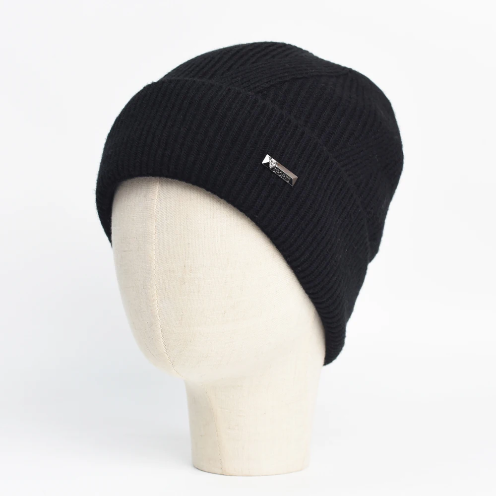 Gorro de invierno punto grueso suave elástico para hombre - imagen 2