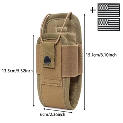 Funda táctica para altavoz aire libre con sujeción MOLLE y riñonera