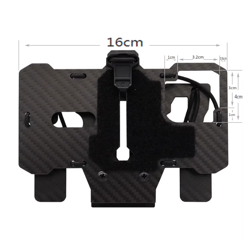 Soporte móvil táctico MOLLE plegable 4,7–6,7 fibra de carbono - imagen 2