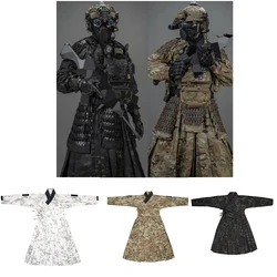 Traje camuflaje táctico pez volador negro y gris, industrial