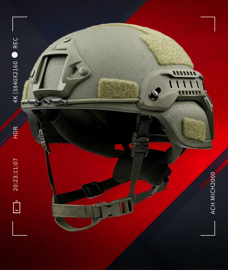 Casco táctico MICH2000 mejorado PE con suspensión multipunto ajustable - imagen 3
