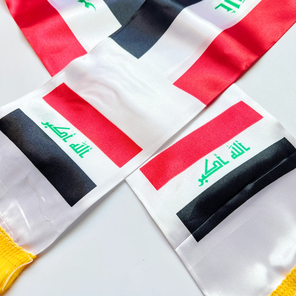 Bufanda táctica bandera de Irak doble impresión satén personalizada - imagen 4