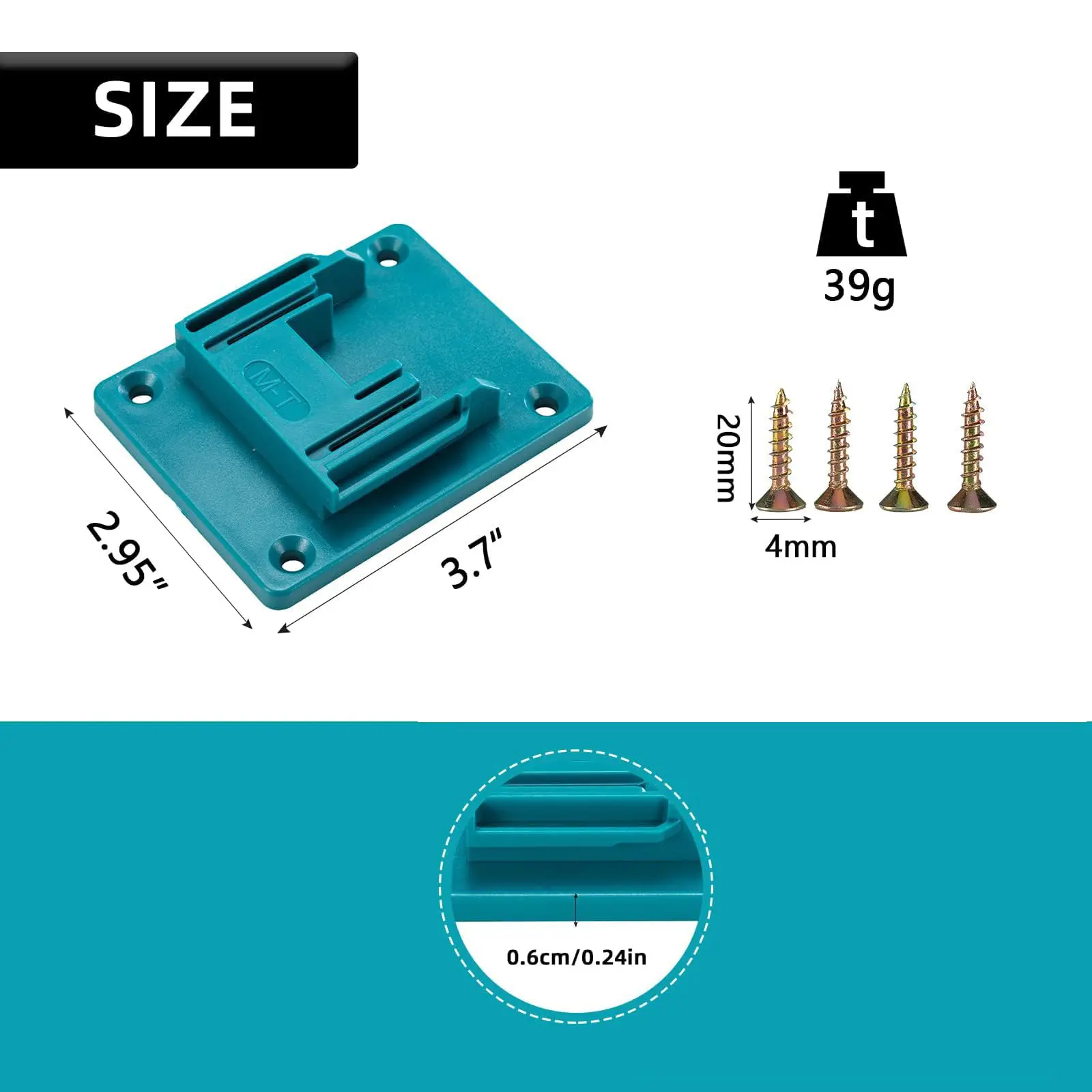 Soporte pared baterías Bosch Makita herramientas eléctricas - imagen 2