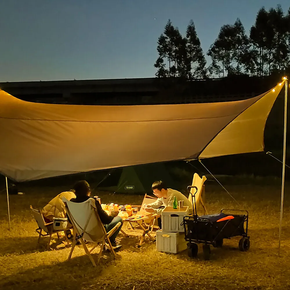 Toldo impermeable octagonal grande para jardín y acampada exterior - imagen 4
