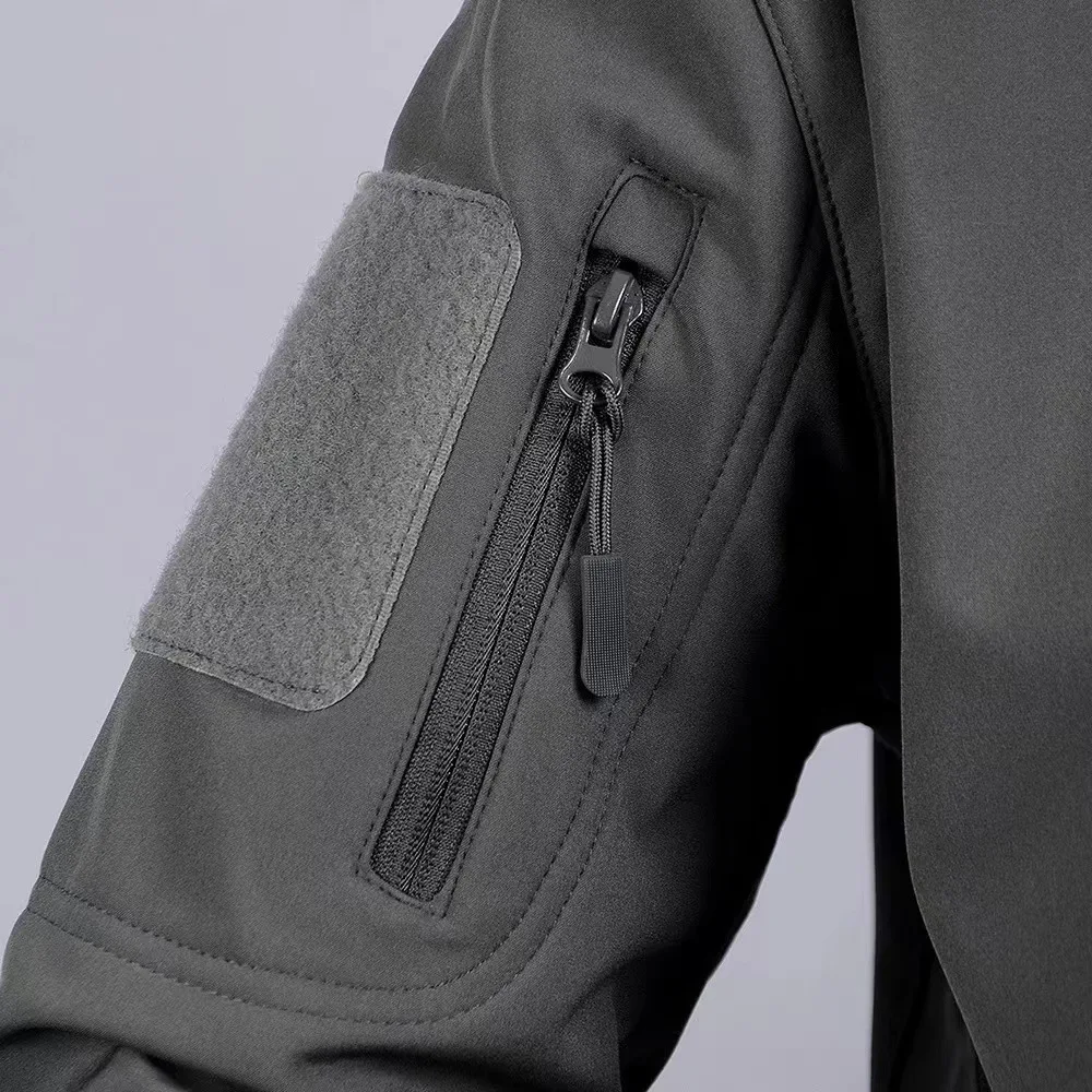 Chaqueta táctica impermeable con cremallera forro polar cortavientos - imagen 4