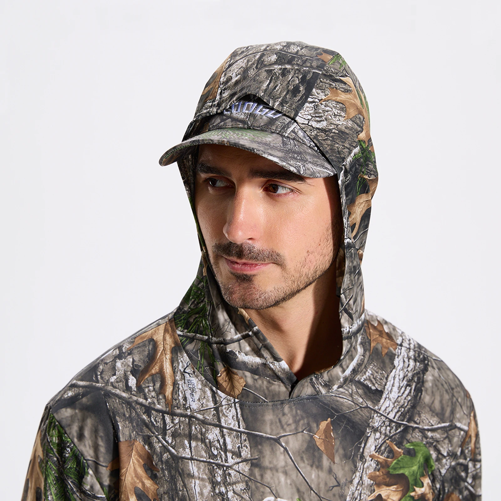 Sudadera con capucha camuflaje transpirable para outdoor y senderismo - imagen 3