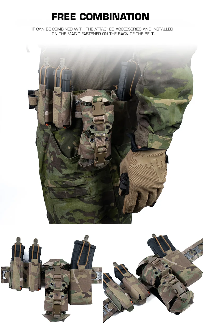 Bolsa táctica compacta en camuflaje