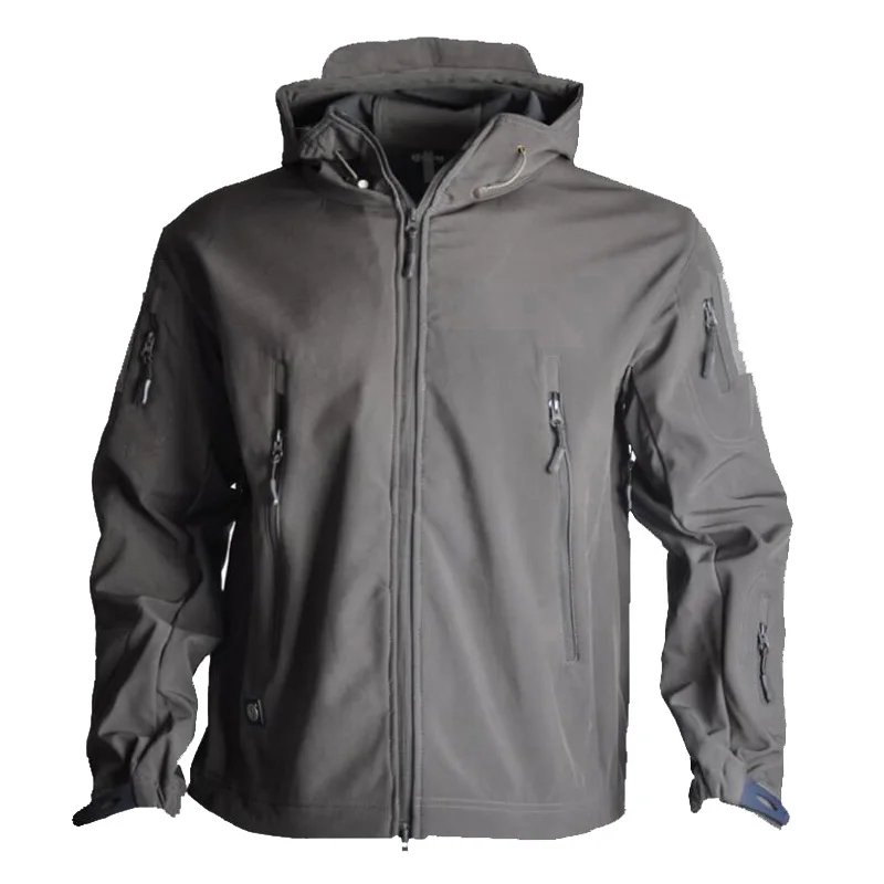 Chaqueta softshell táctica impermeable con capucha MOLLE - imagen 5