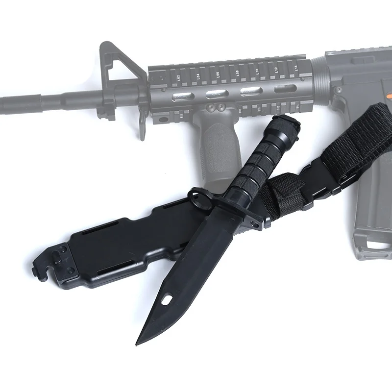 Cuchillo táctico de goma daga entrena juegos CS – Bayoneta exterior - imagen 2