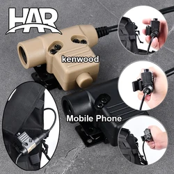 WADSN U94 PTT auriculares tácticos compatibles Baofeng Kenwood