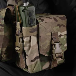 Bolsa MOLLE táctica porta walkie y cargadores chaleco ajustable