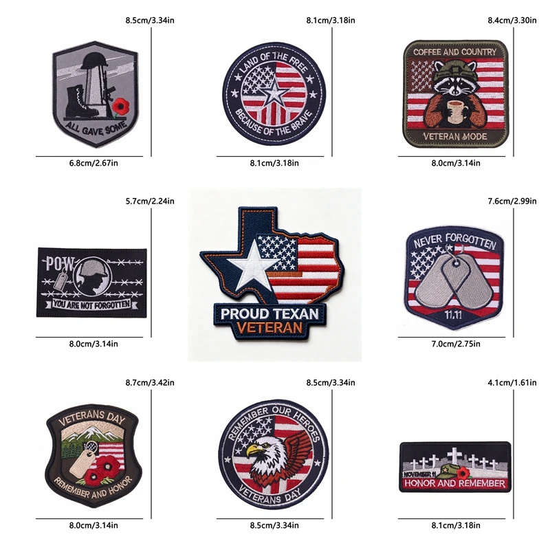 Parche táctico bandera americana con águila – Termoadhesivo para uniforme - imagen 2