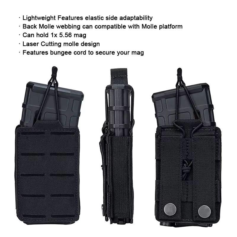 Portacargadores MOLLE abierto rifle AR-15 M4 5,56mm - imagen 3