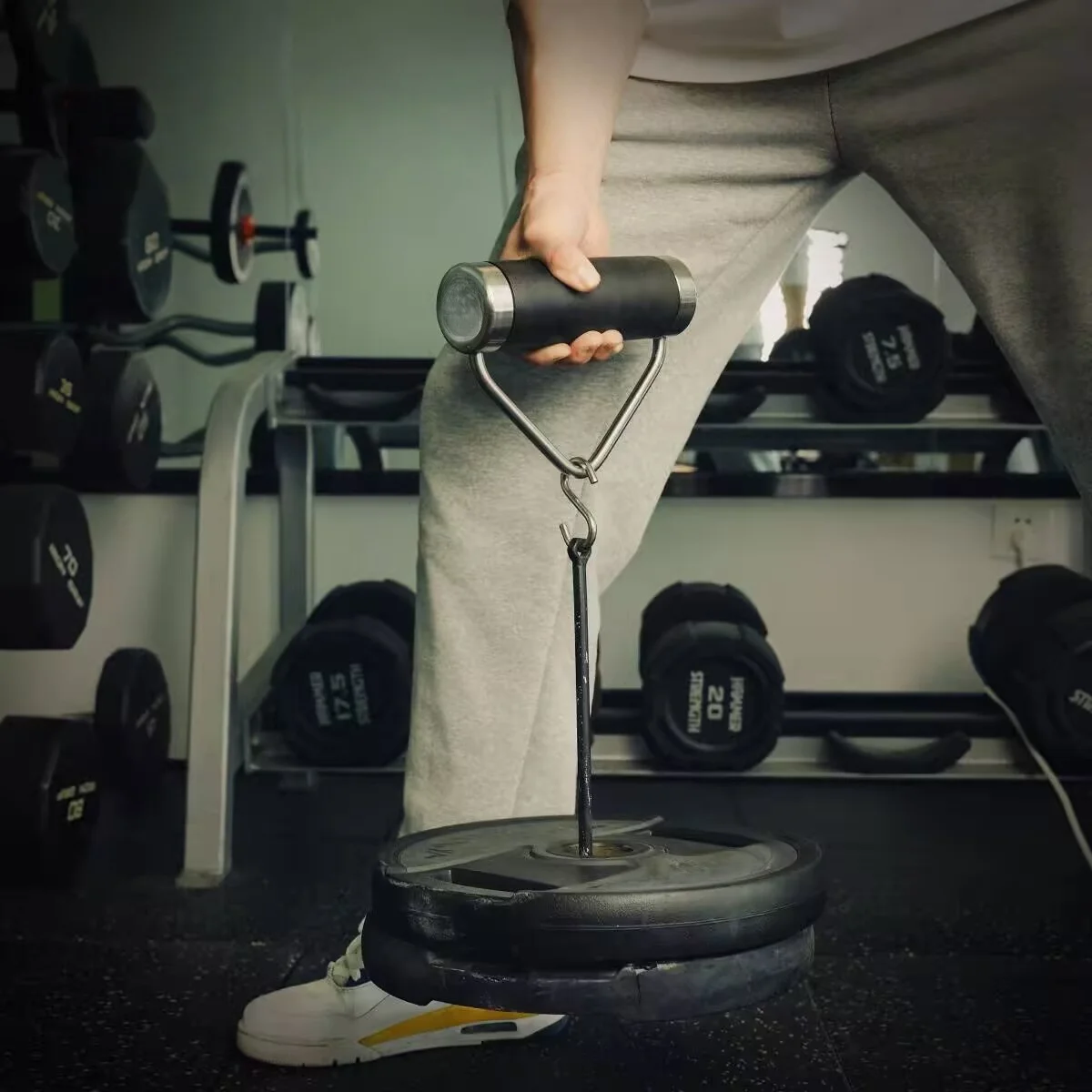 Barra de dominadas para gimnasio en casa, agarre giratorio - imagen 3
