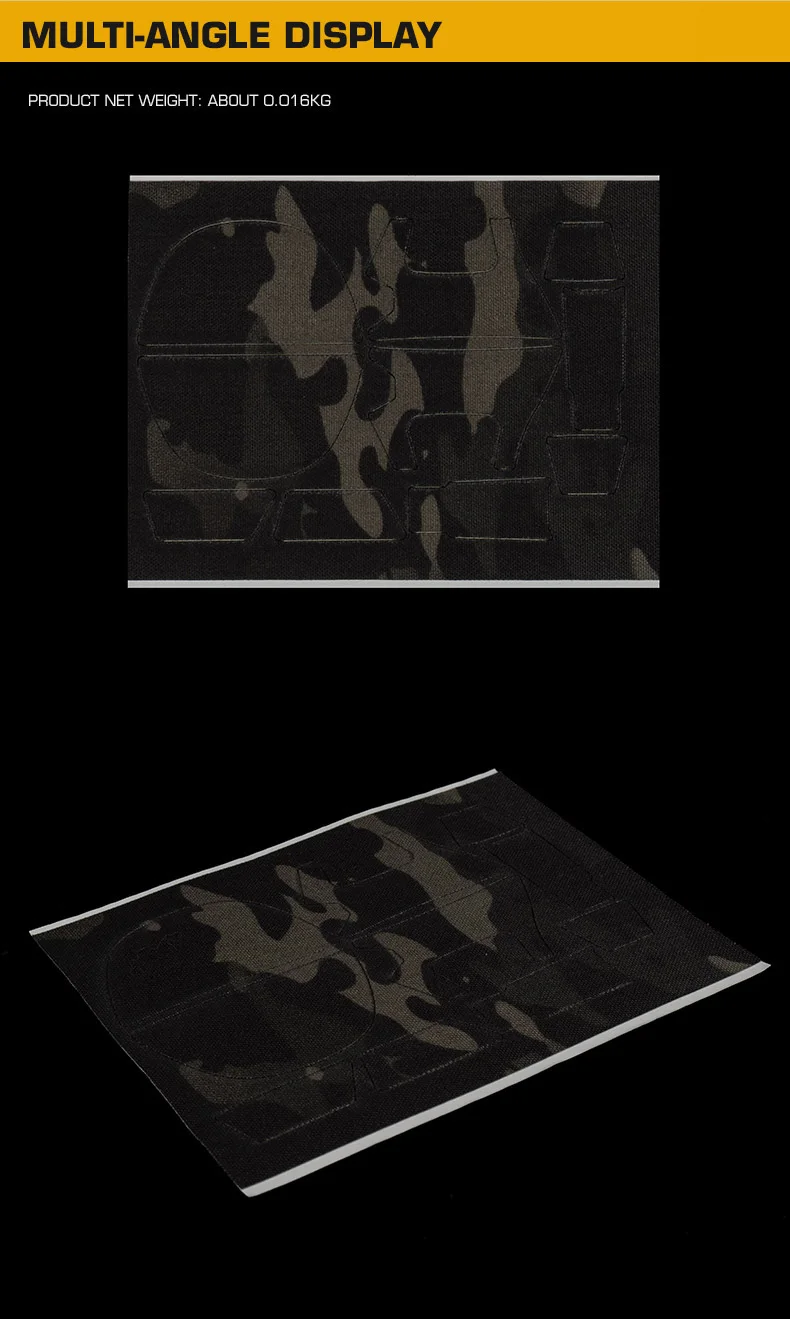 Audífonos tácticos camuflados con adhesivos
