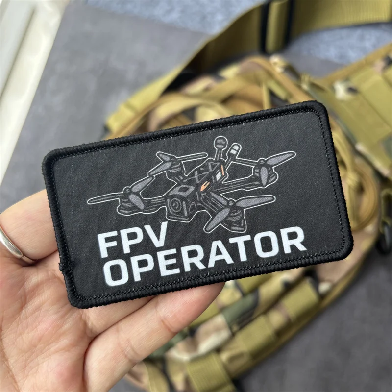 Parche táctico FPV Operator gancho y bucle para mochila