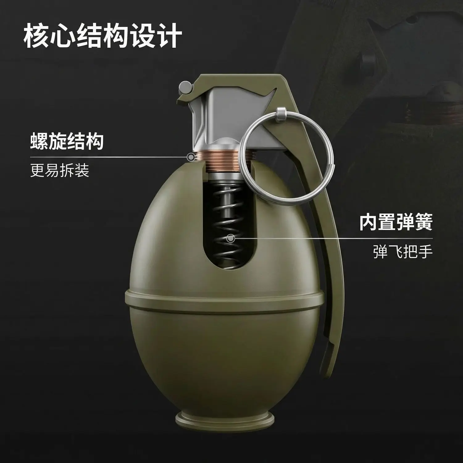 Réplica M26 impresa 3D Vietnam no funcional para coleccionistas - imagen 4