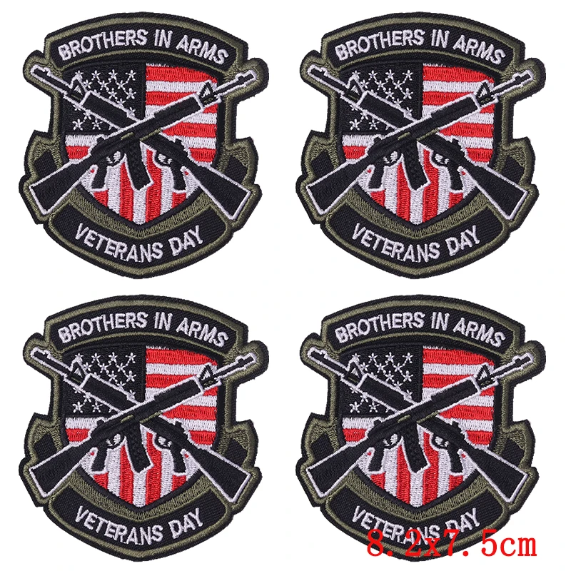 Parches bordados termoadhesivos patrióticos de Estados Unidos