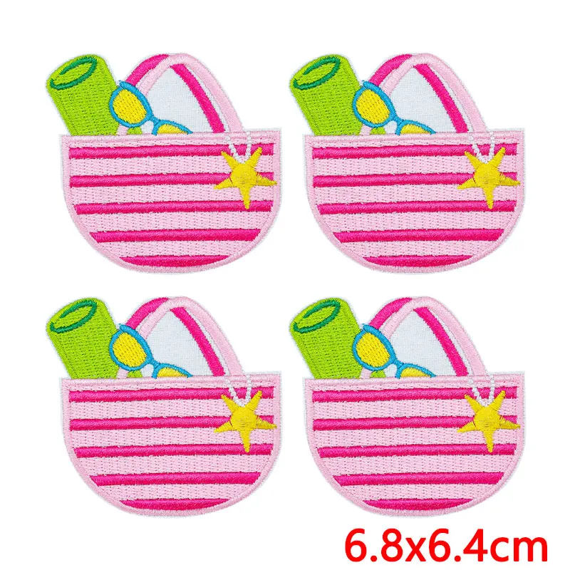 Parche termoadhesivo verano bordado cometa y playa para mochila - imagen 2