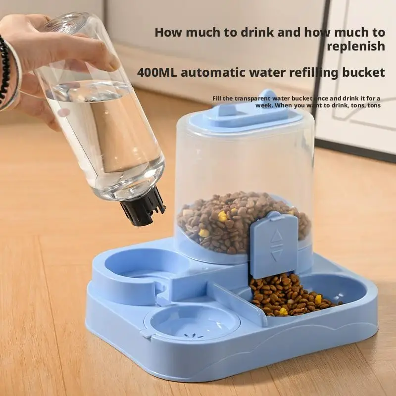 Dispensador automático de comida y agua todo en uno para mascotas - imagen 4