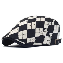 Gorra newsboy vintage transpirable de algodón ajustable rejilla