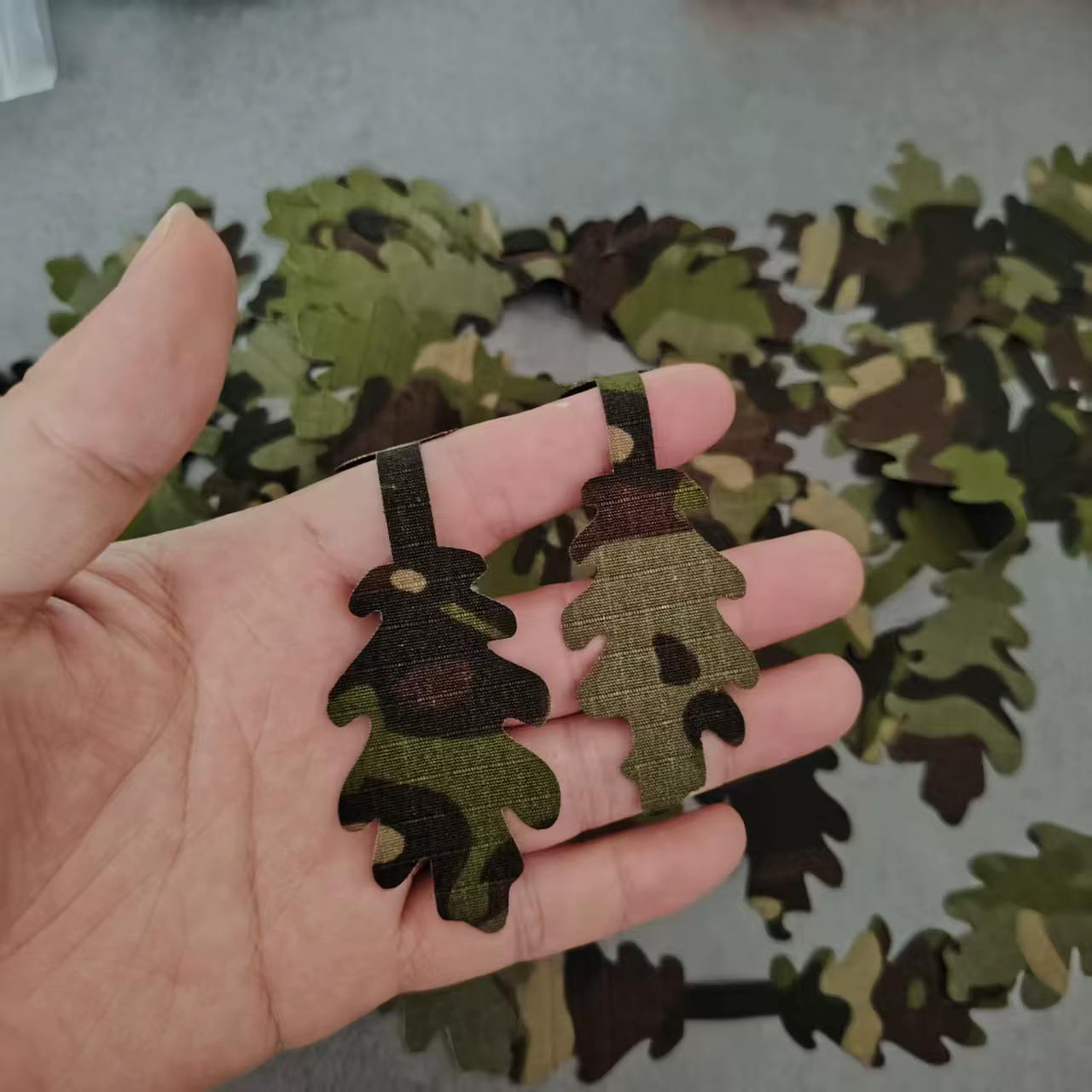 Veldsniper Tira Camuflaje Doble Faz Ghillie Funda Casco Wargame - imagen 2