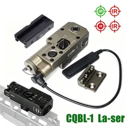 CQBL-1 Linterna táctica con láser rojo, IR y verde para Picatinny
