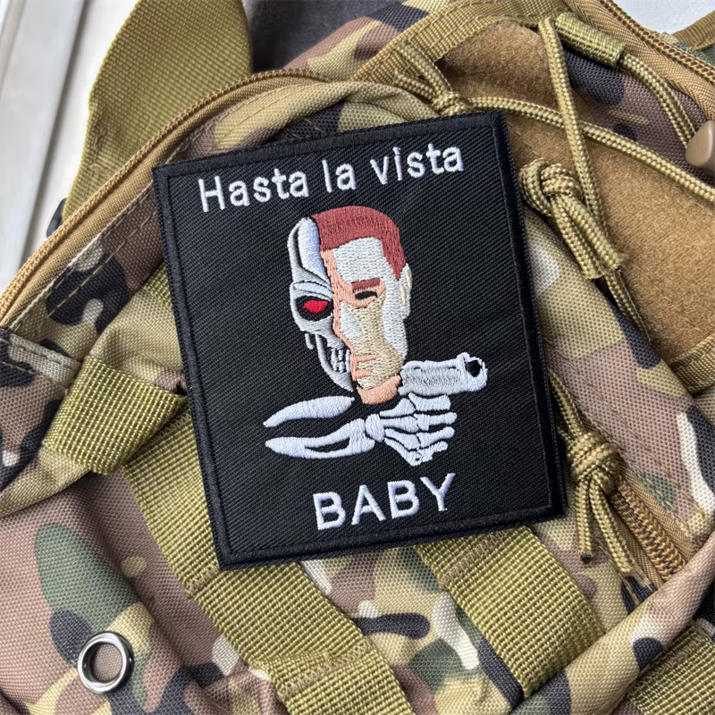Parche táctico bordado de moral para mochila y brazalete con velcro - imagen 5